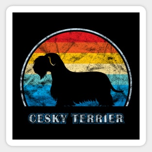 Cesky Terrier Vintage Design Dog Sticker